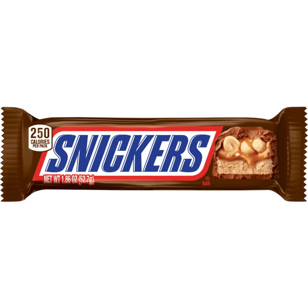 SNICKERS Singles Size Chocolate Candy Bars, 1.86 oz