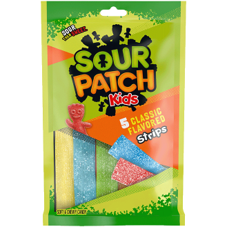 SOUR PATCH KIDS Soft & Chewy Candy Strips, 3.5 oz