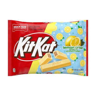 KIT KAT® Lemon Flavored Creme Wafer Snack Size, Easter Candy Bag, 8.8 oz