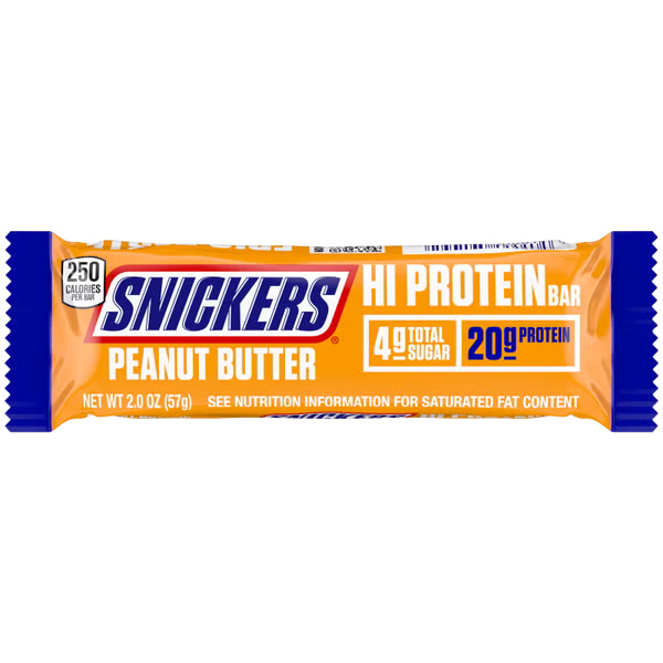 SNICKERS Hi Protein Peanut Butter Bar, 2 OZ