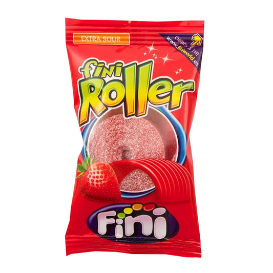 Fini Fizzy Strawberry Rollers - 40 x 20g Packs