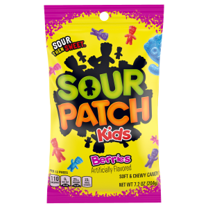 SOUR PATCH KIDS Berries Soft & Chewy Candy, 7.2 oz