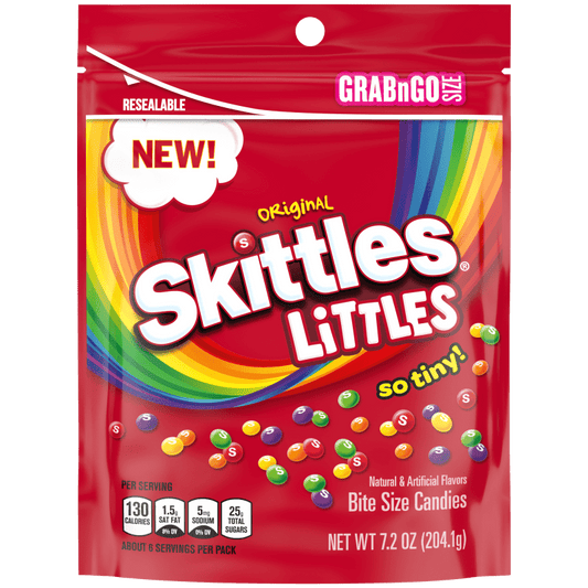 SKITTLES LITTLES Chewy Candy Grab N Go Bag, 7.2 oz